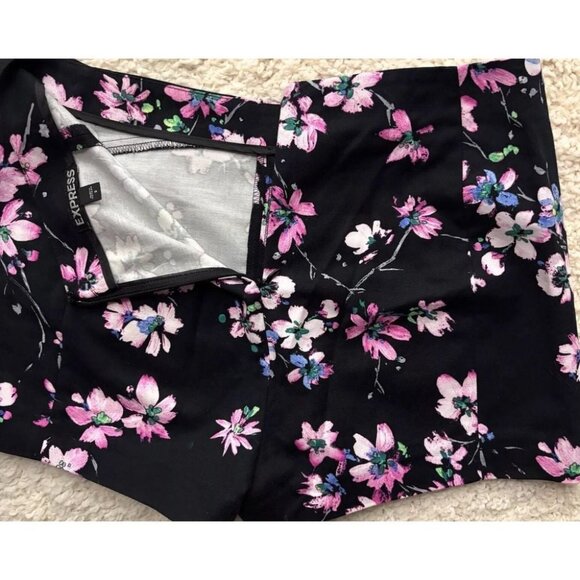Express Floral Skort Womens 2 Faux Wrap Skirt Cotton Twee Hot Pants Boho Hippie - Picture 9 of 10